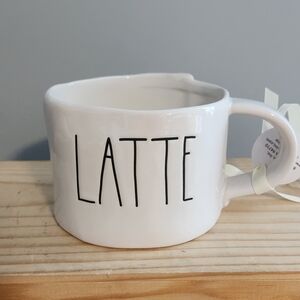 Rae Dunn Classic Latte Coffee Tea Ceramic Mug NWT